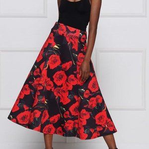 Flare & Flowers Scuba Skirt